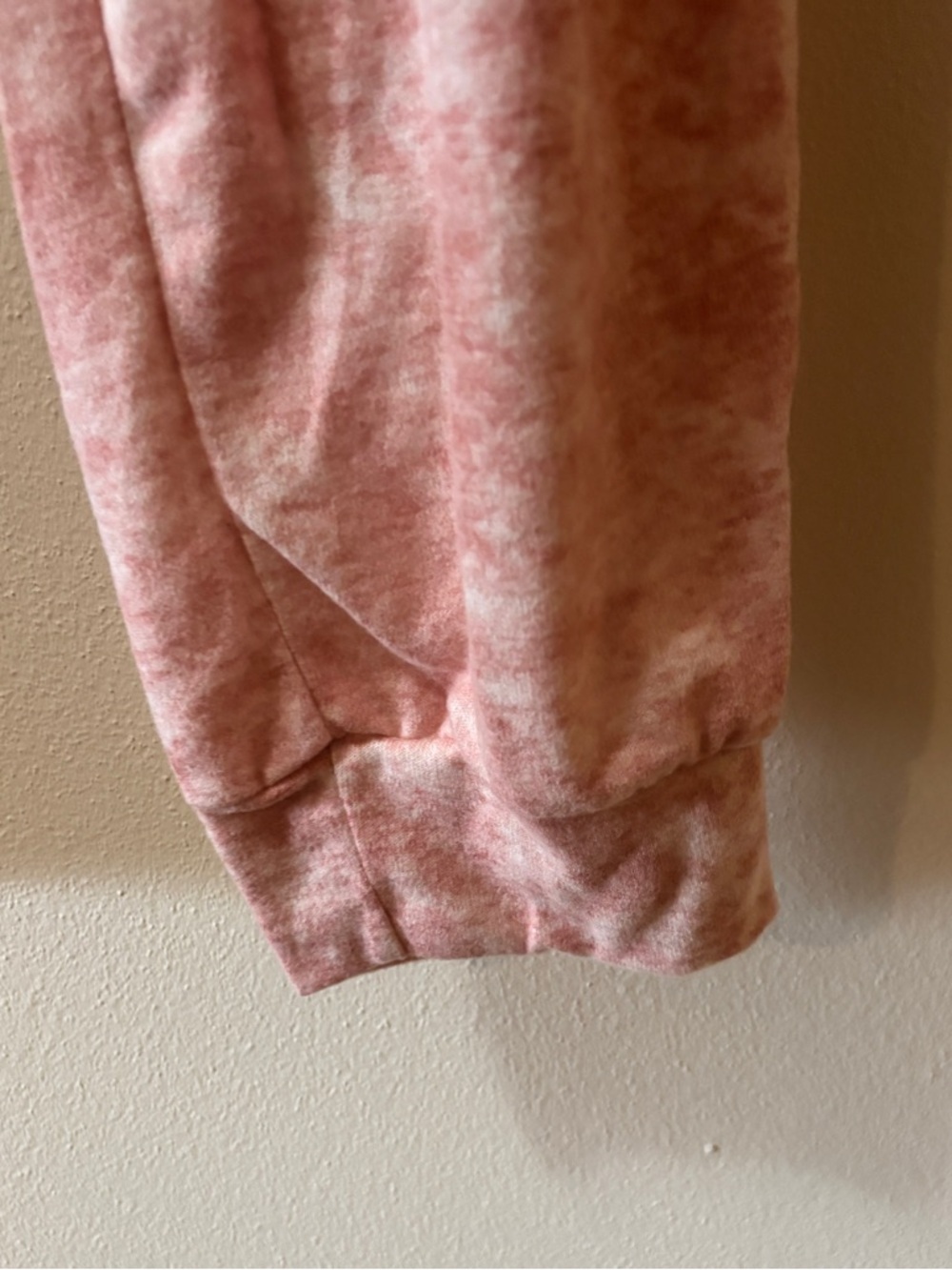 Kittenish Blush Pink White Marble Lounge Joggers-NWT - Picture 4 of 6